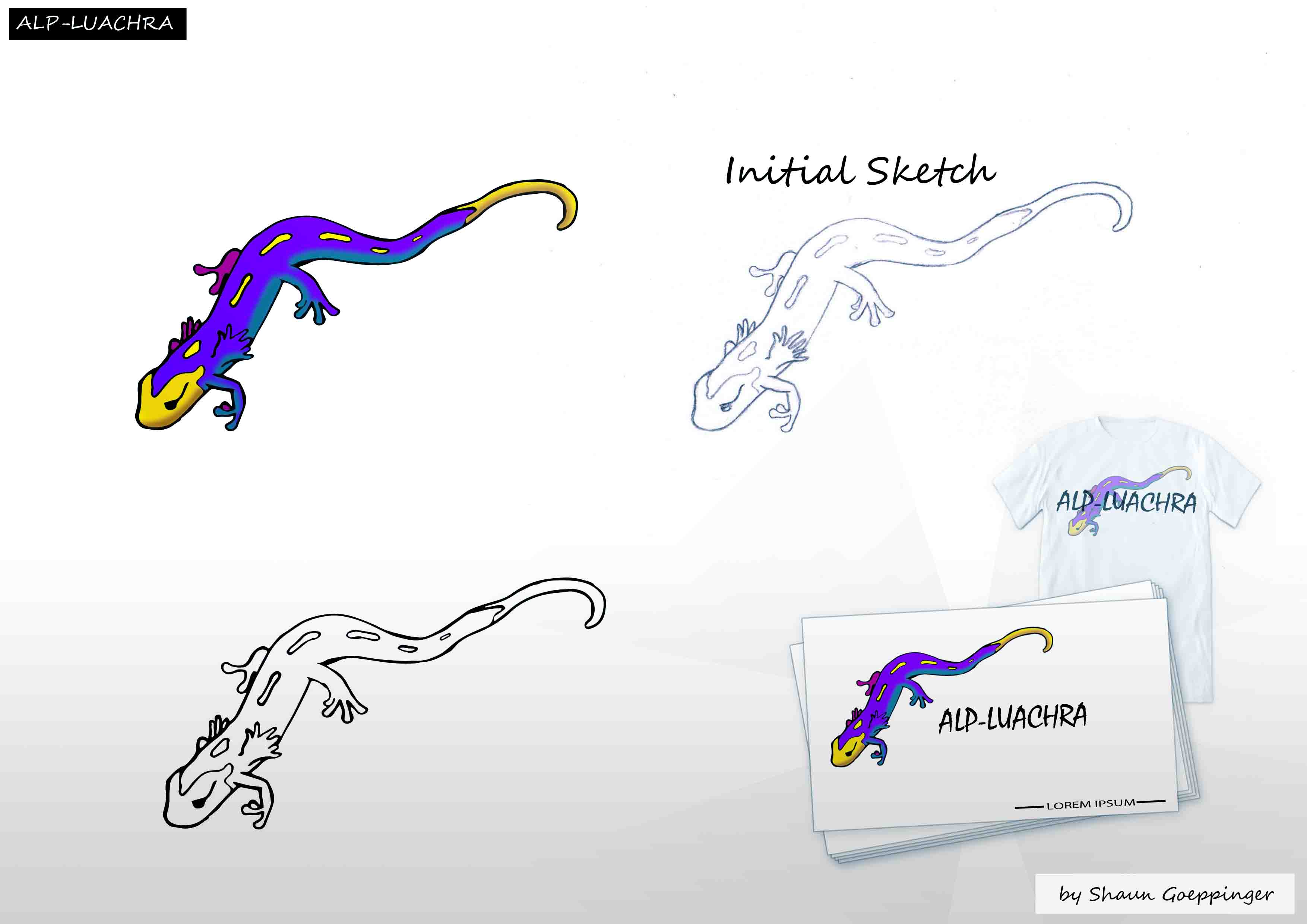 drawing of alp-luachra