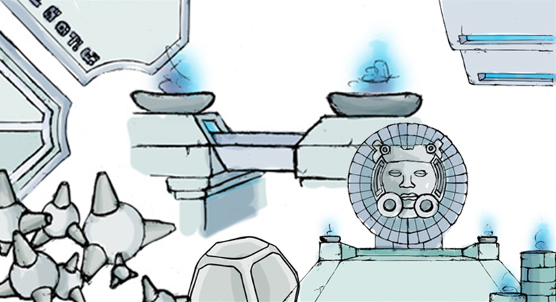 Mayan level concept art