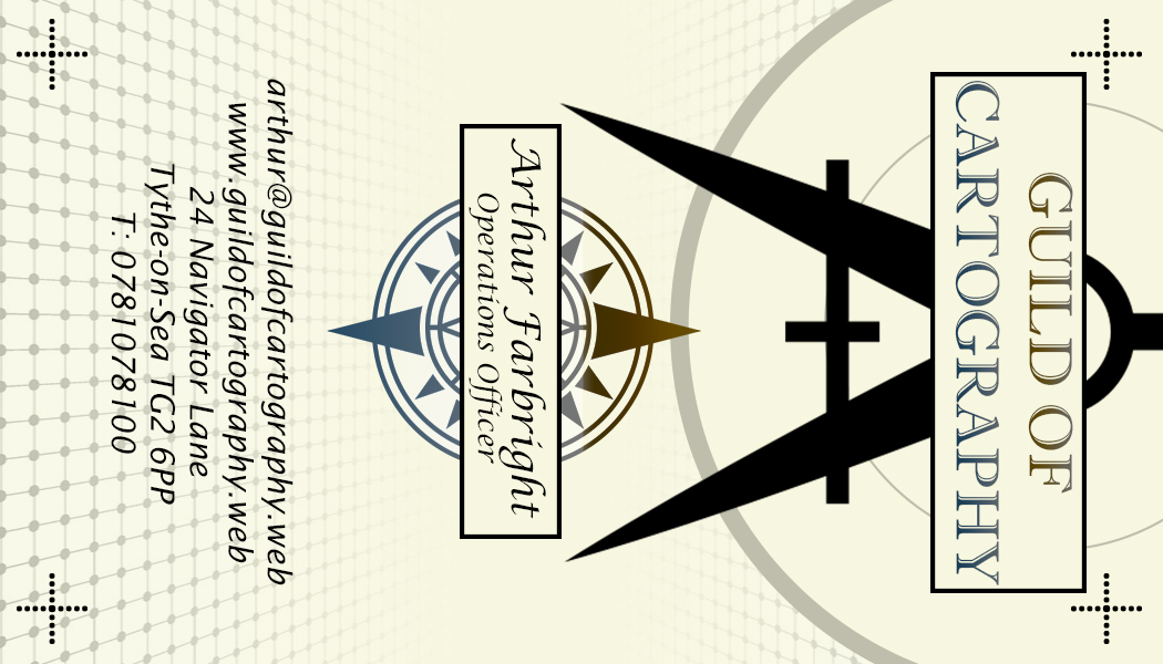 cartography business card